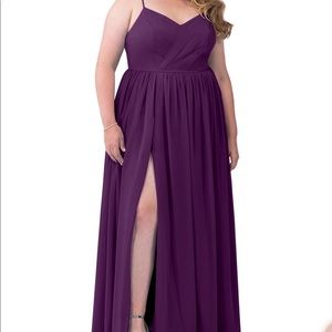 Custom Azazie bridesmaid dress- Grape - Custom Size